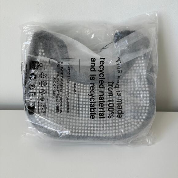 NWT PrettyLittleThing Black Diamante Stud Curved Shoulder Bag - Picture 5 of 9